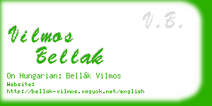 vilmos bellak business card
